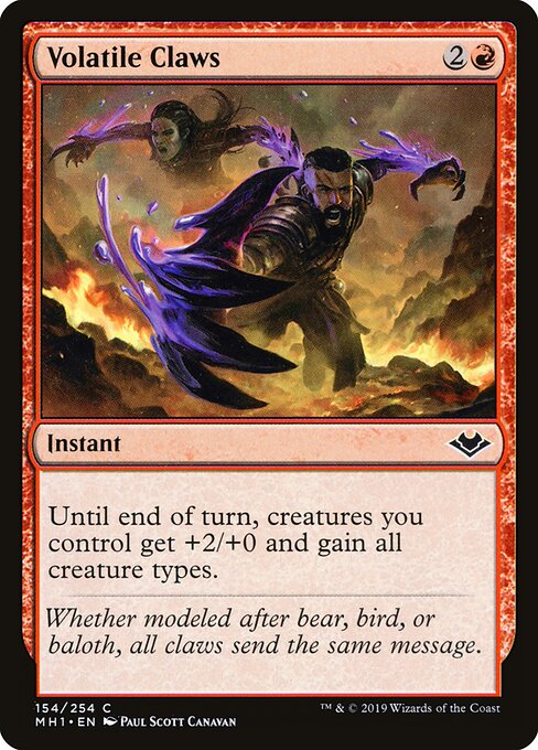 Volatile Claws — MH1 154